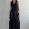 Women's High-Waisted Stylish Flowing Maxi Skirt