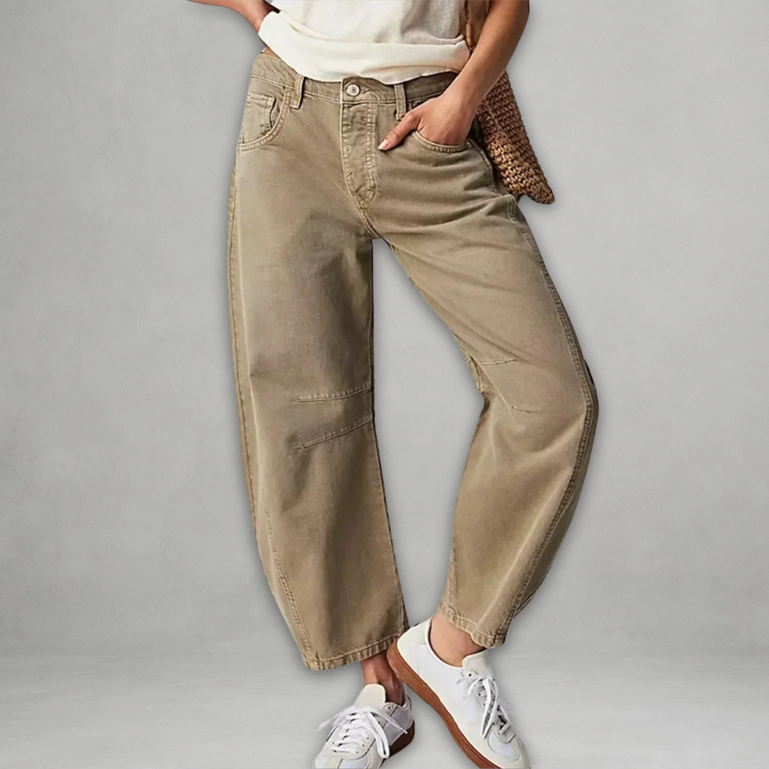 Women's Baggy Jeans with Wide Leg – Casual Fit