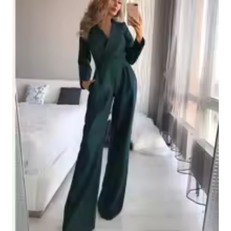 Formal Wrap Jumpsuit for Women | Work