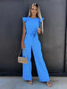 Women's Overall with Ruffle Sleeves | Wide Leg