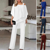 Wilma | Elegant Off-Shoulder Two-Piece Set for Women