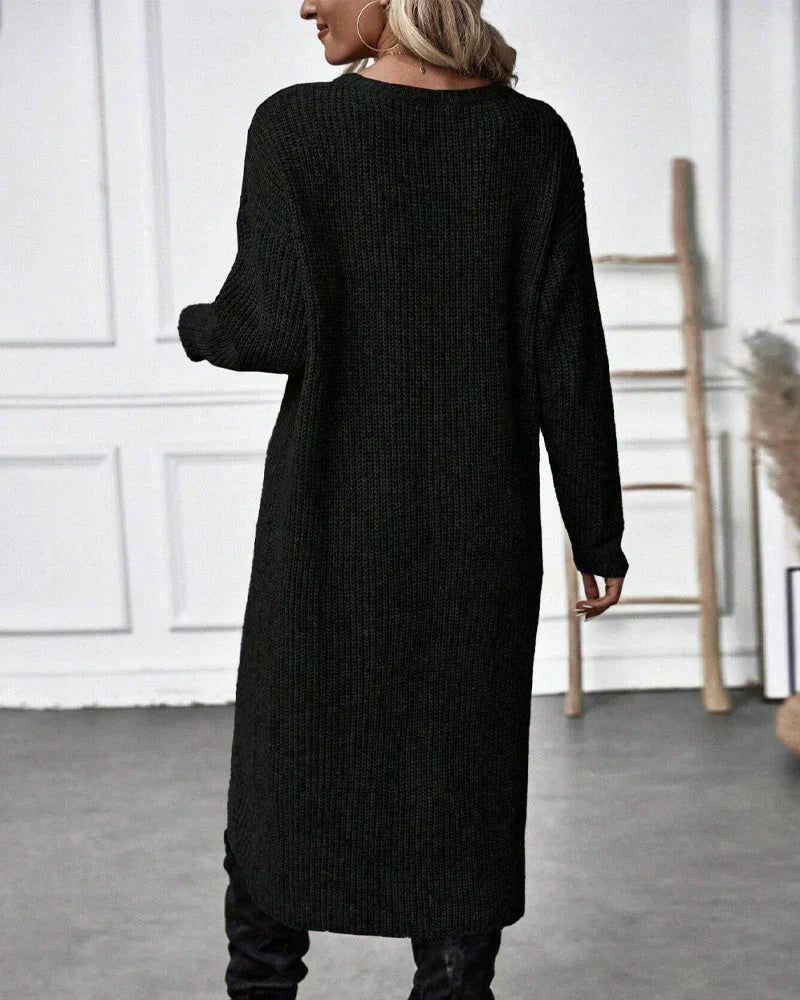 Emma™ Luxurious Knit Dress with Slit for Women