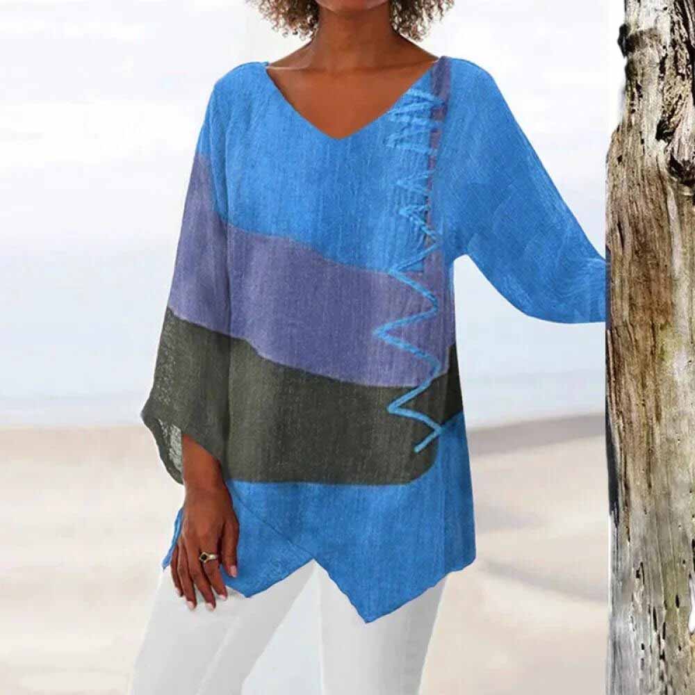 Zorya | Refined Three-Color Design Women's Blouse