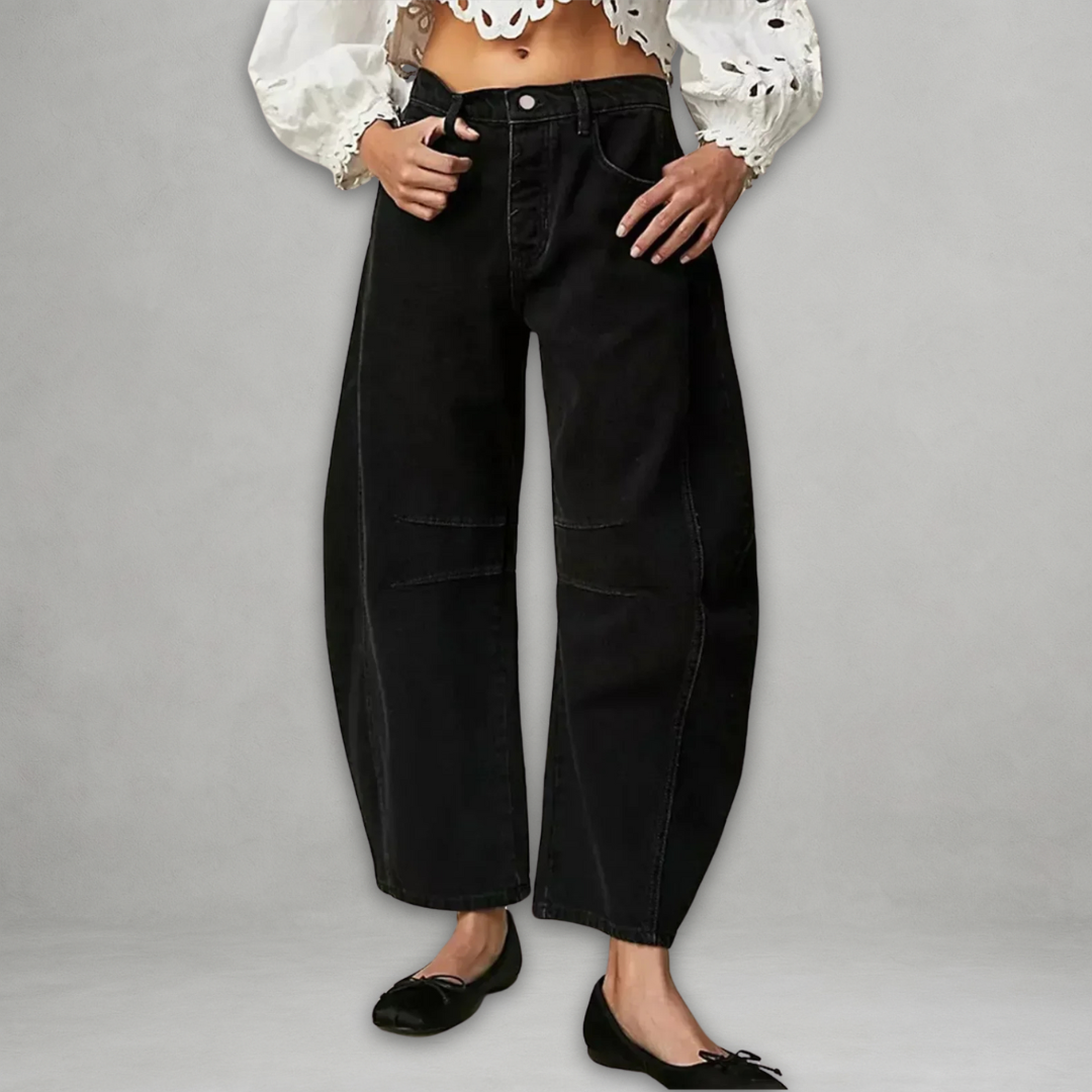 Women's Baggy Jeans with Wide Leg – Casual Fit