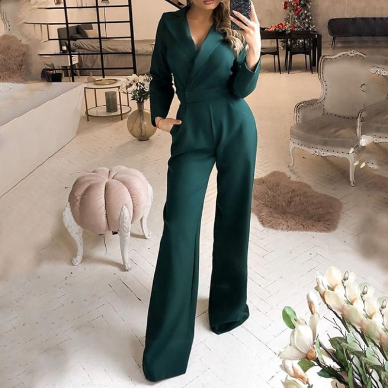 Formal Wrap Jumpsuit for Women | Work