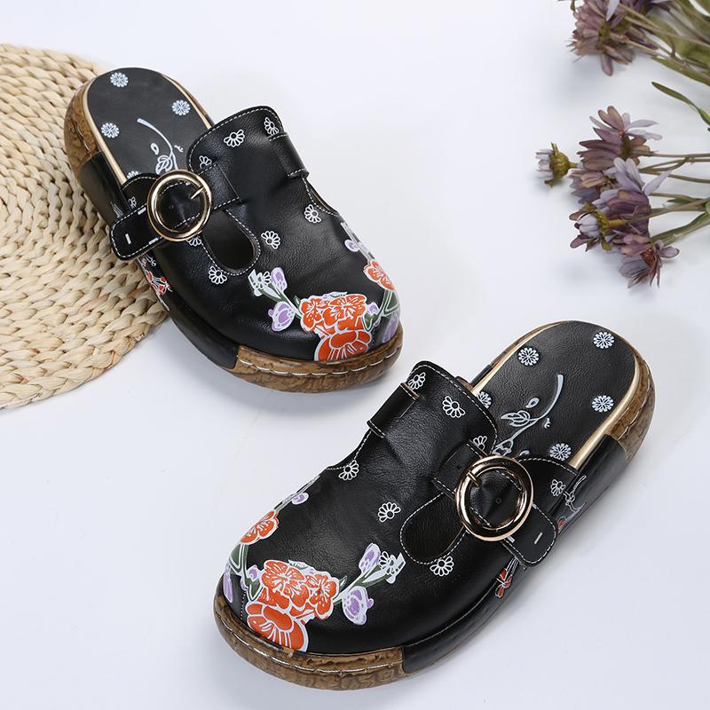 Susa - Handmade Floral House Slippers for Women