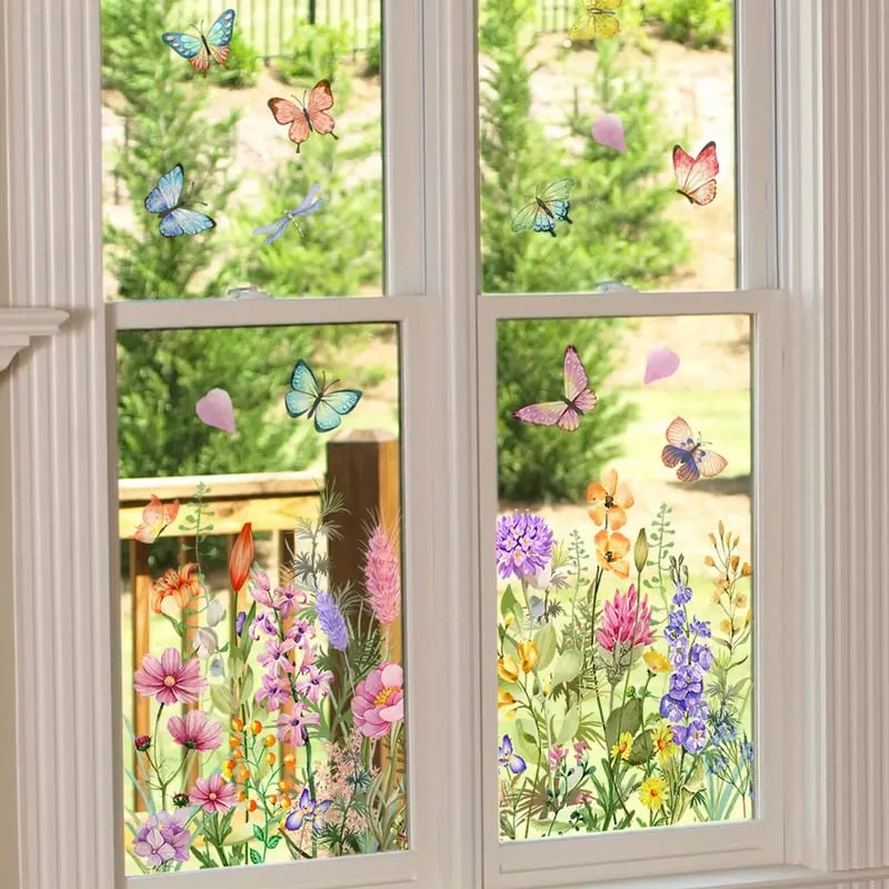 1+1 Free | FloraDeco™ Reusable Window Stickers