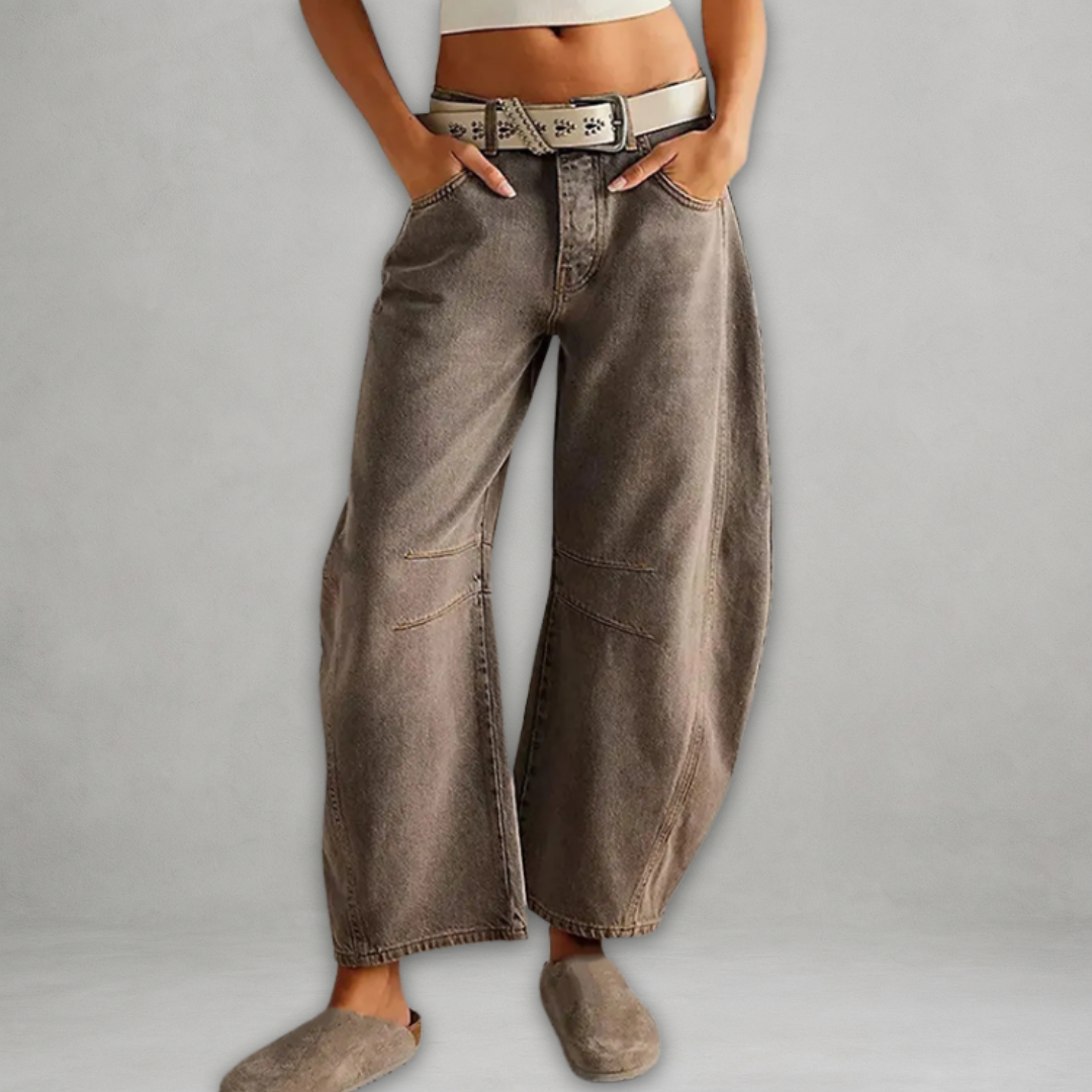Women's Baggy Jeans with Wide Leg – Casual Fit