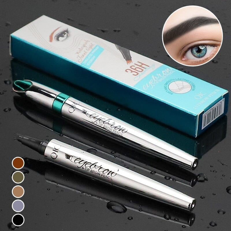 3D Waterproof Microblading Eyebrow Pen with 4 Prong Tip Tattoo Pencil