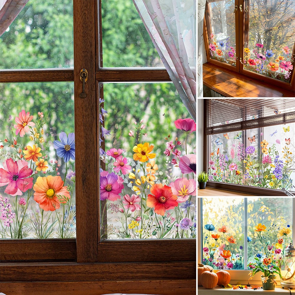 1+1 Free | FloraDeco™ Reusable Window Stickers