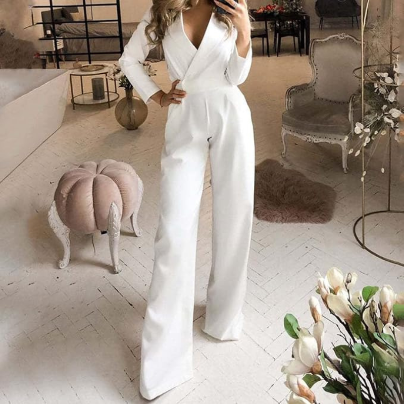 Formal Wrap Jumpsuit for Women | Work