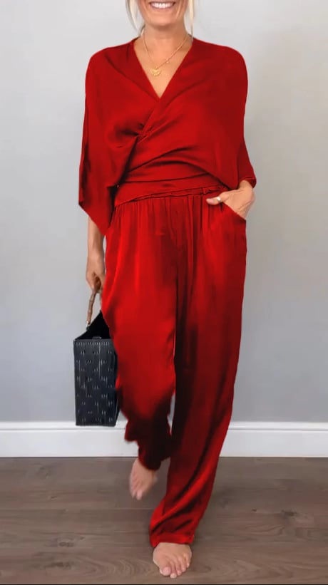 Sophia™ Casual Satin Jumpsuit