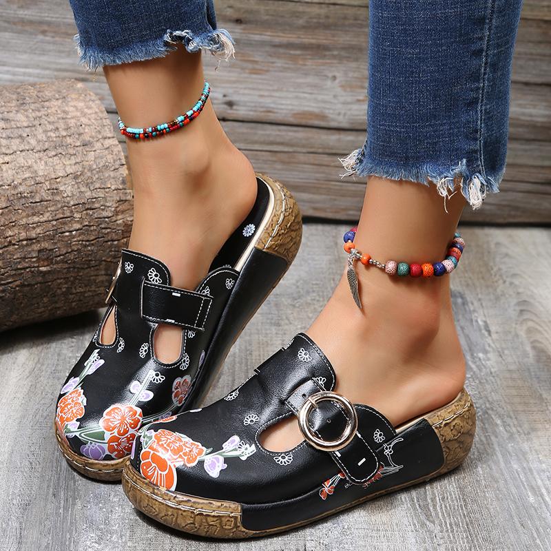 Susa - Handmade Floral House Slippers for Women