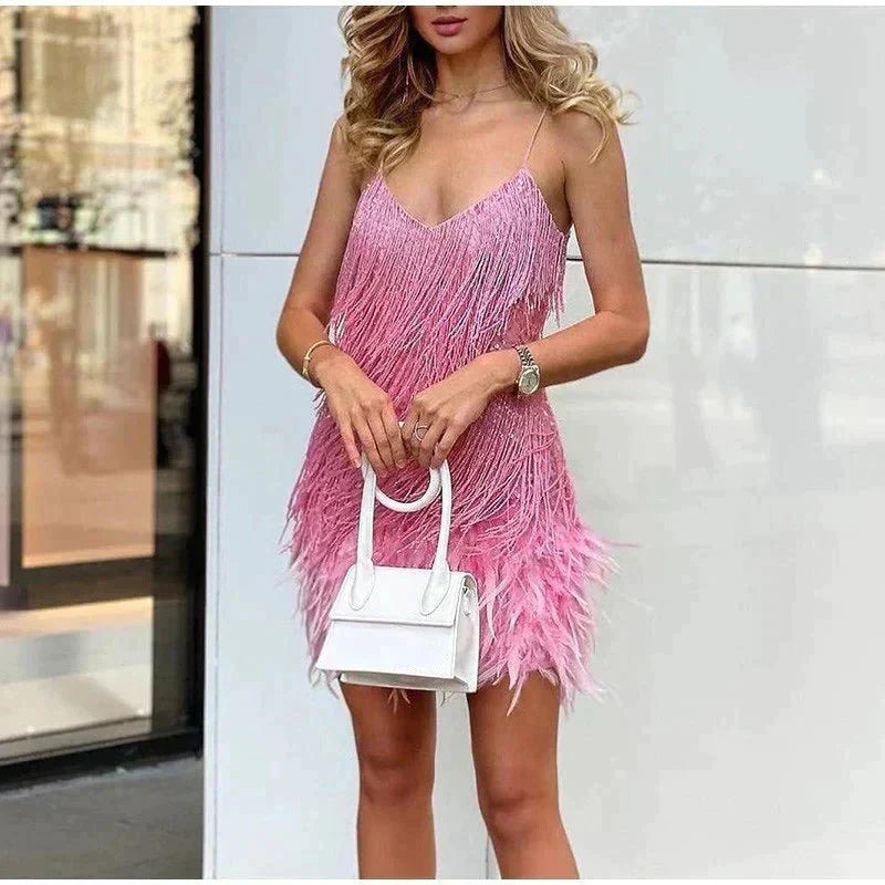 Alana | Modern Elegance with Playful Details Women's Mini Dress