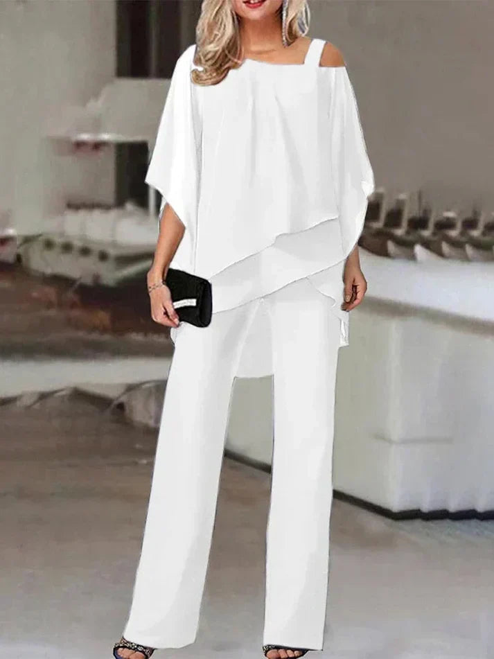 Wilma | Elegant Off-Shoulder Two-Piece Set for Women