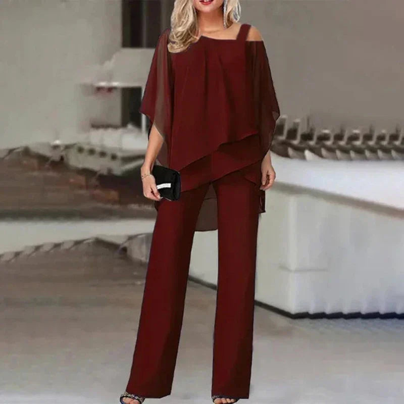 Wilma | Elegant Off-Shoulder Two-Piece Set for Women