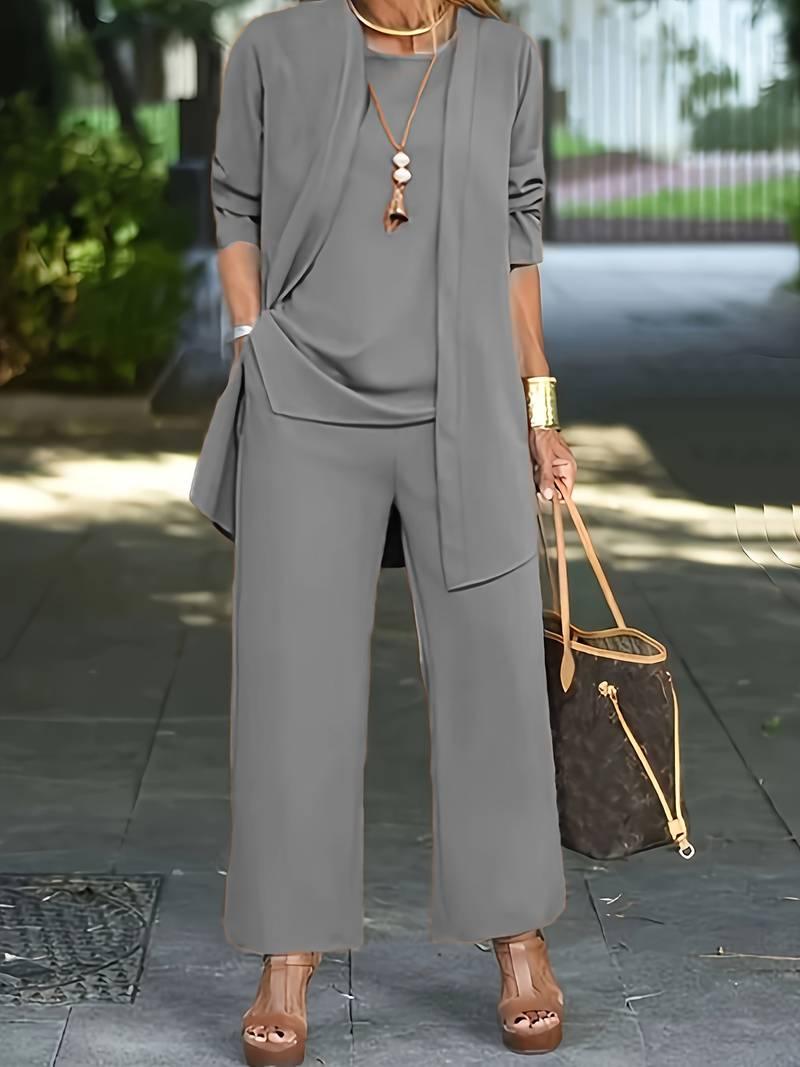 Beverly – Three-piece Set with Cardigan for Women