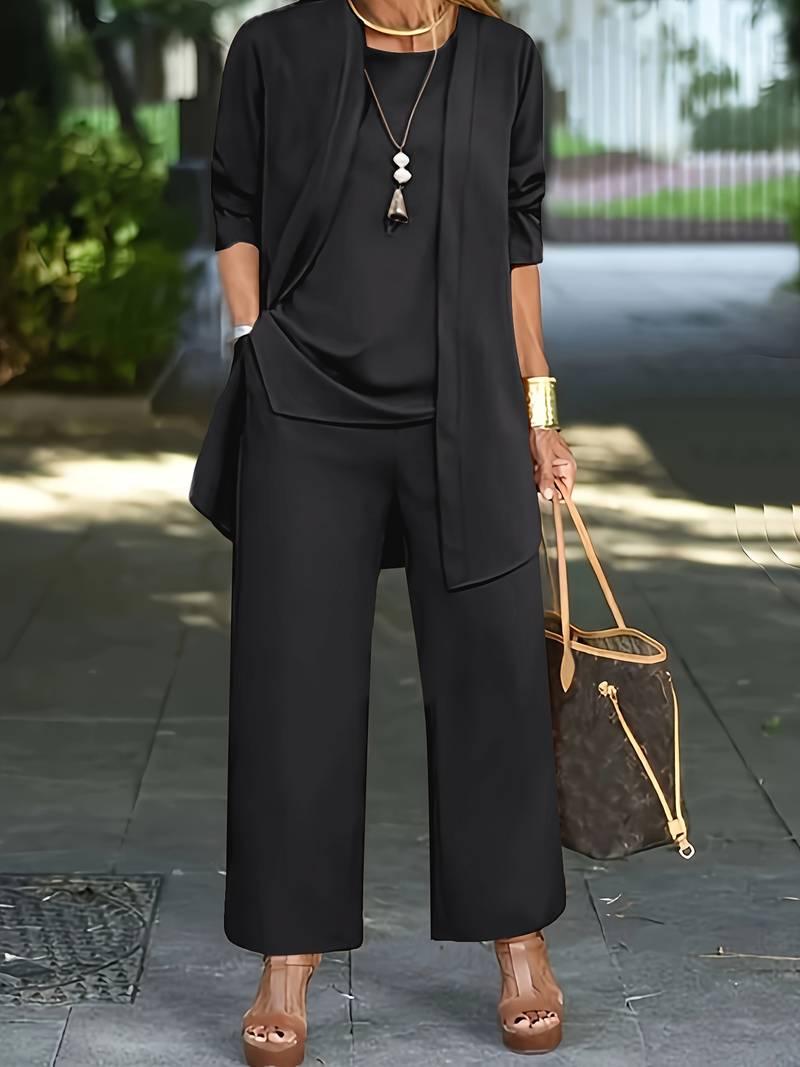 Beverly – Three-piece Set with Cardigan for Women