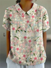 Women's Vintage Floral Pattern Blouse | Casual