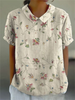 Women's Vintage Floral Pattern Blouse | Casual