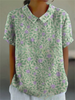 Women's Vintage Floral Pattern Blouse | Casual