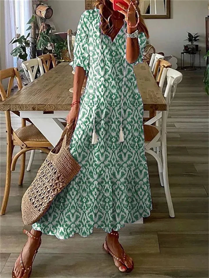 Clotilde | Lightweight Summer Women's Maxi Dress