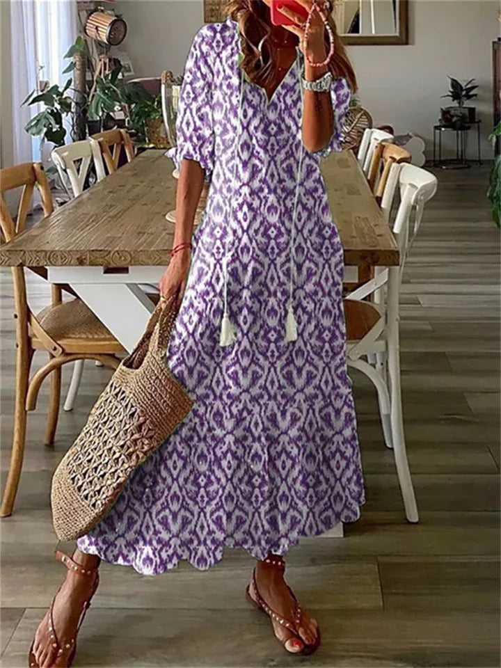 Clotilde | Lightweight Summer Women's Maxi Dress
