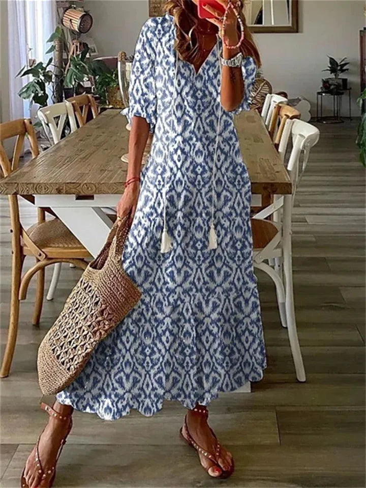 Clotilde | Lightweight Summer Women's Maxi Dress