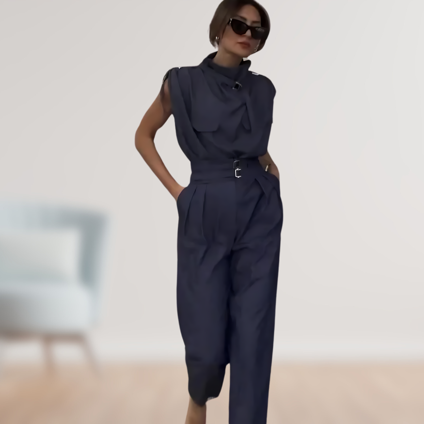Alicia | Figure-Flattering Design with Decorative Belt Women's Set