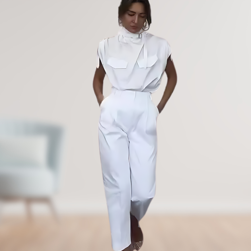 Alicia | Figure-Flattering Design with Decorative Belt Women's Set