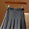 Women's Pleated Skirt with Belt | Midi
