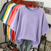 Amélie - Oversized Cotton Basic T-Shirt for Women