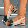 Stylish Open-Toe Sandals for Women | Low Block Heel