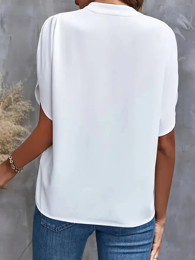 Isalie™ Elegant V-Neck Blouse