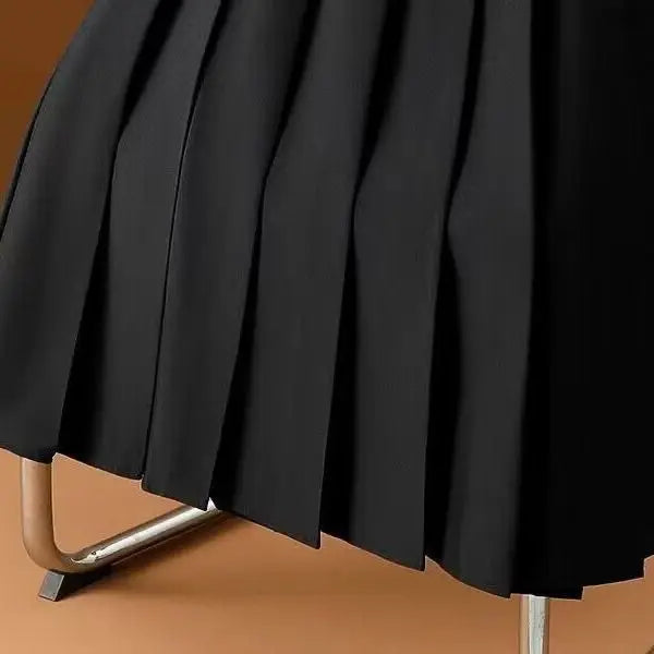 Women's Pleated Skirt with Belt | Midi