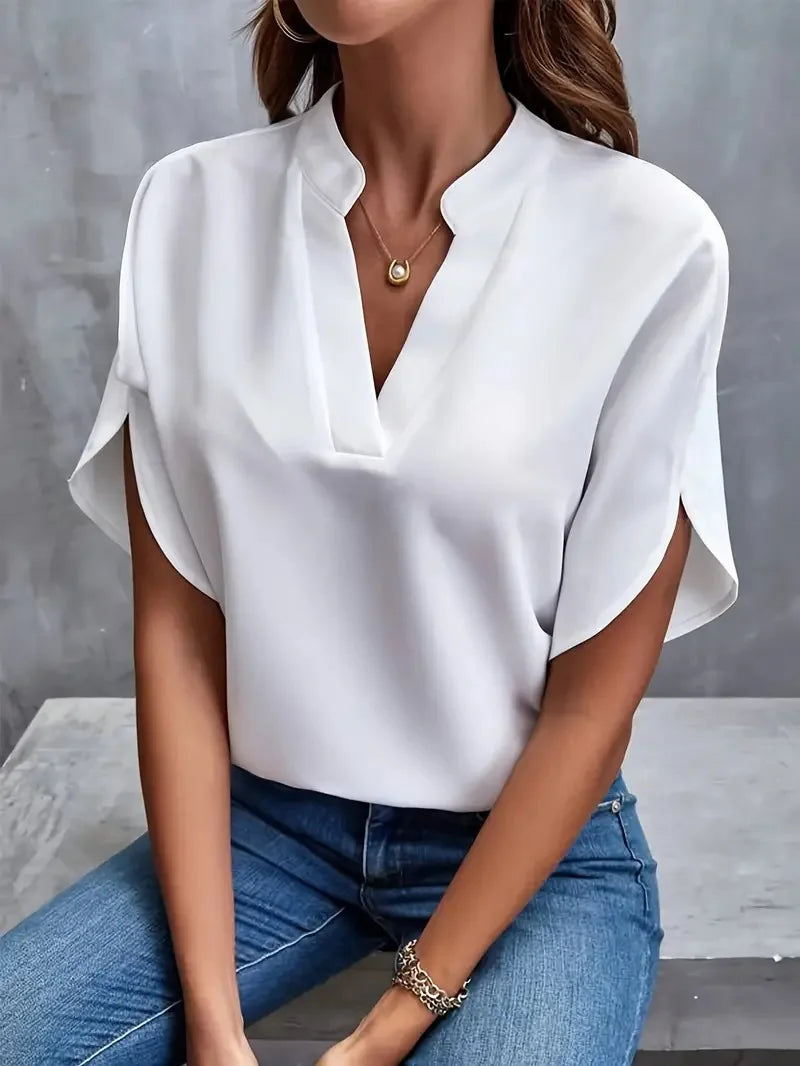 Isalie™ Elegant V-Neck Blouse