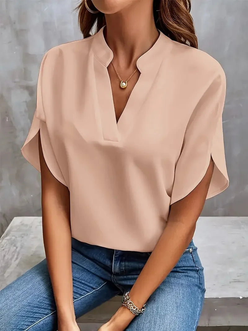 Isalie™ Elegant V-Neck Blouse