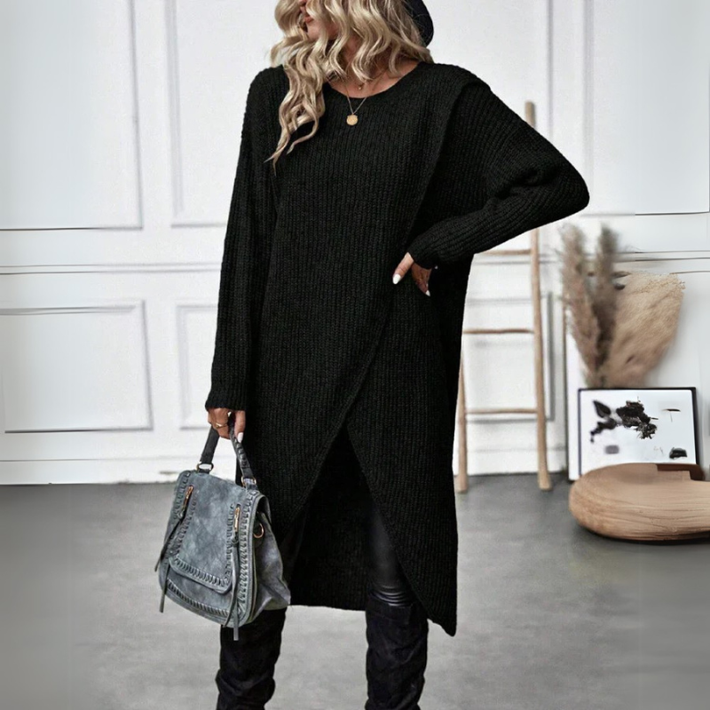Emma™ Luxurious Knit Dress with Slit for Women