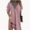 Gwen™ Elegant Knit Comfort Women's Shirt Dress
