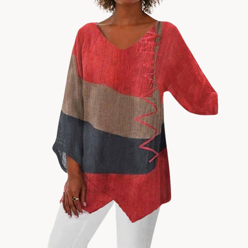 Zorya | Refined Three-Color Design Women's Blouse