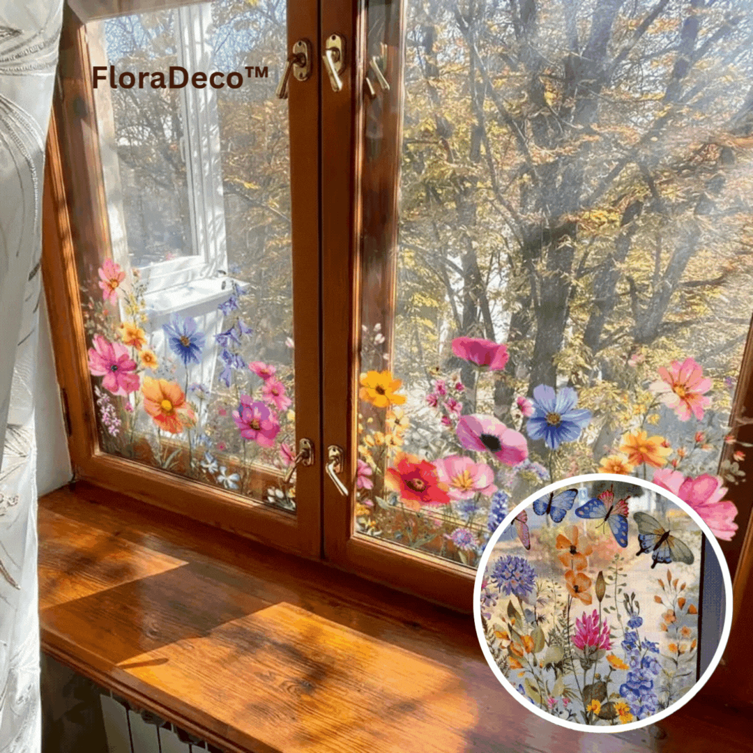 1+1 Free | FloraDeco™ Reusable Window Stickers