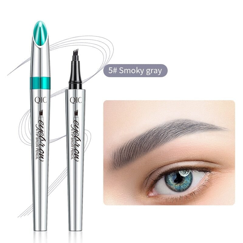 3D Waterproof Microblading Eyebrow Pen with 4 Prong Tip Tattoo Pencil