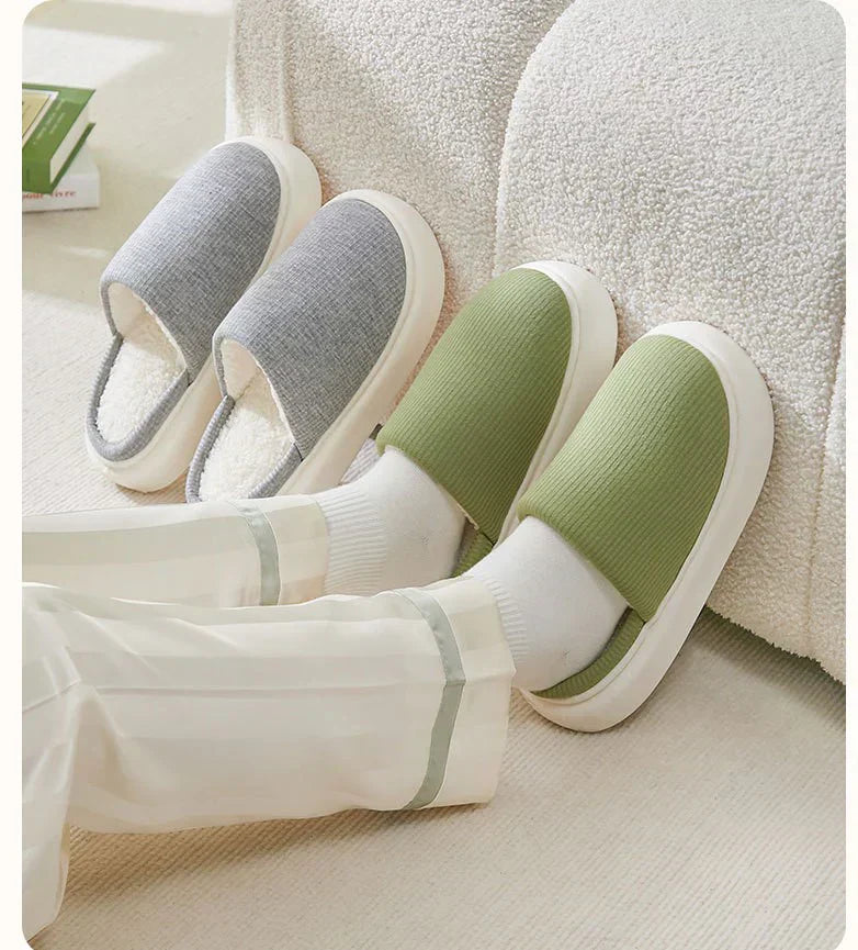 Winter slippers with orthopedic support