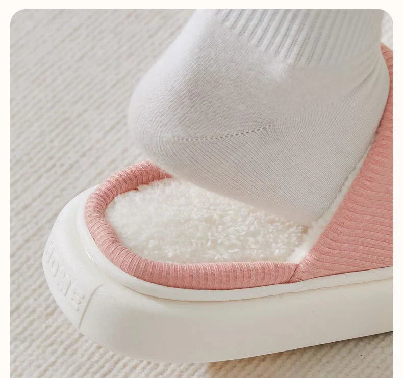 Winter slippers with orthopedic support