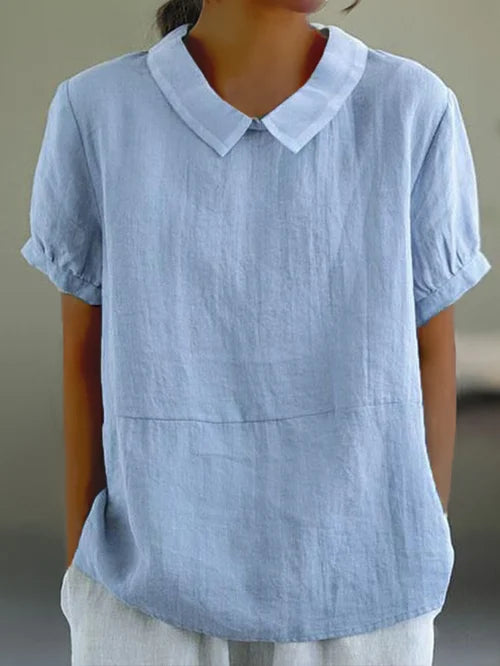 Stylish Blouse With Collar For Women | Breathable
