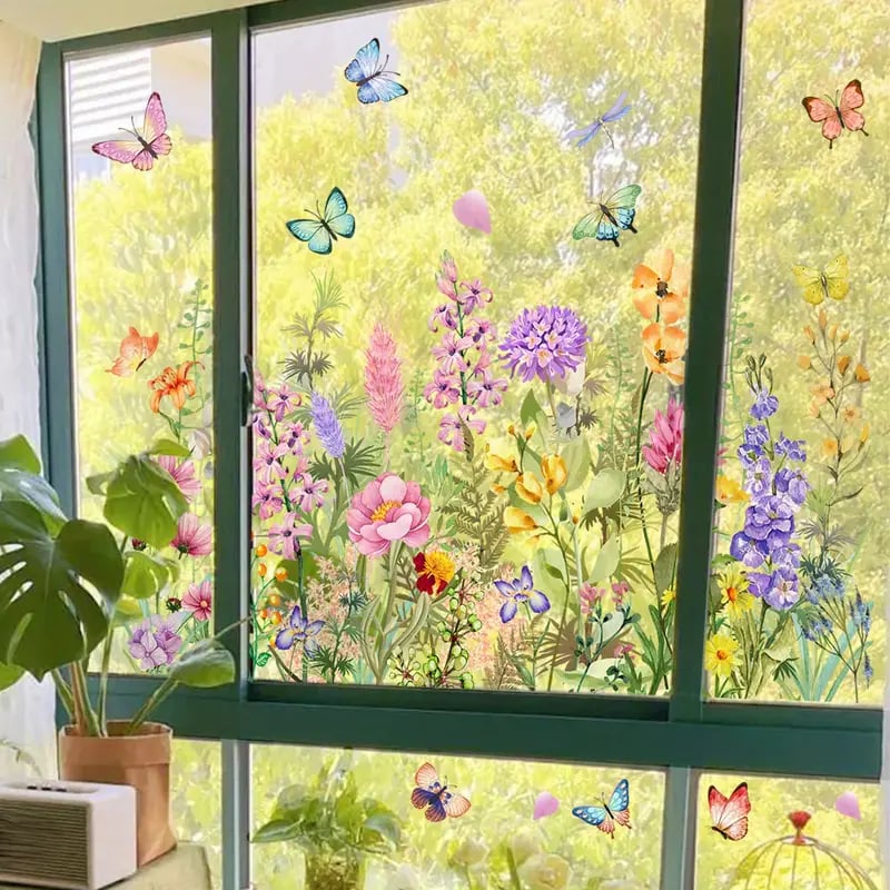 1+1 Free | FloraDeco™ Reusable Window Stickers