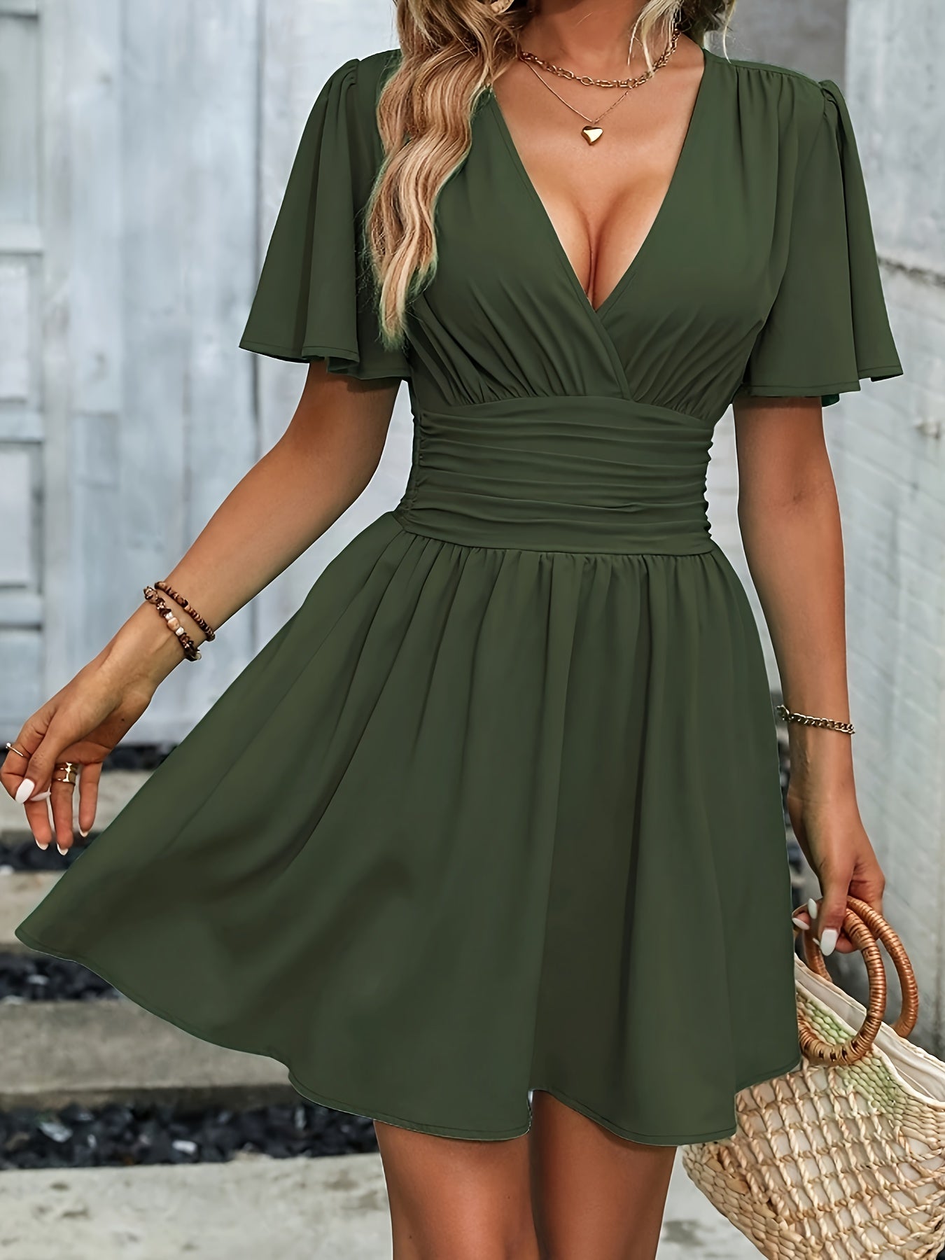 Winslet - Dress with Ruched Waist