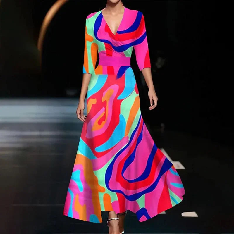 Alma™  Elegant Sleeve Design Women's Dress