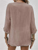 Fayo™  Effortless Blouse Top with V-Neck and Button Placket