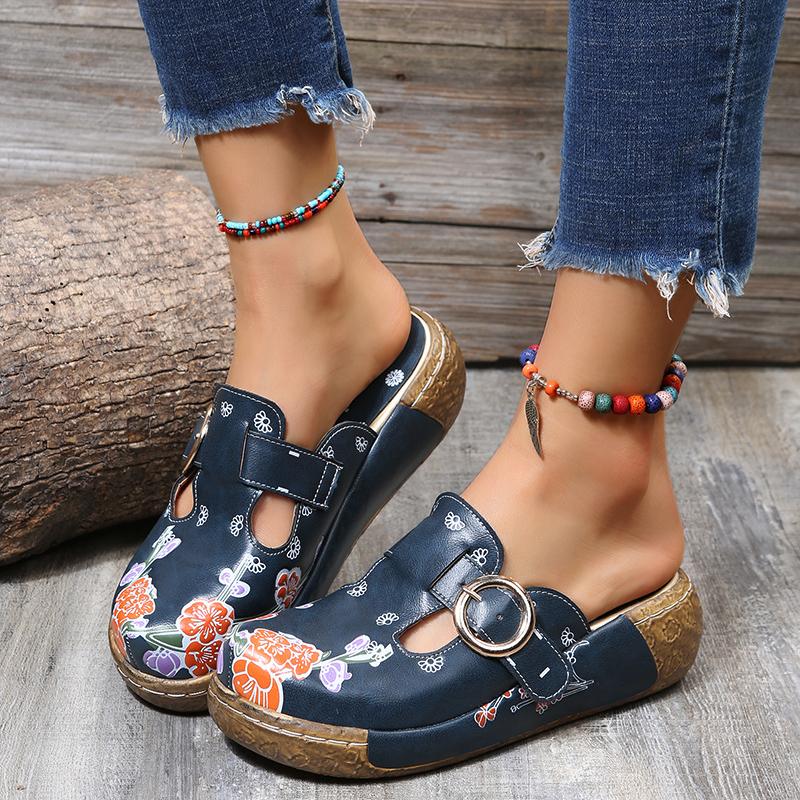Susa - Handmade Floral House Slippers for Women